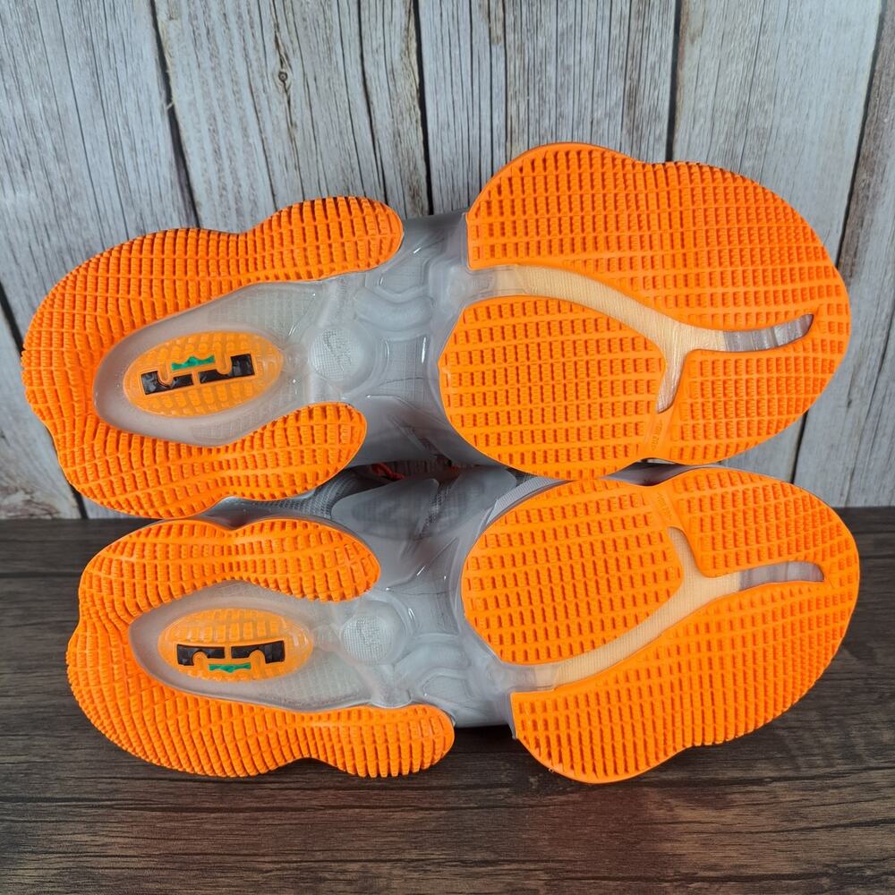 Nike Lebron XIX 19 Fast Food Grey Fog Roma Green Sneaker Men's Sz 8.5 Women's 10 - Picture 6 of 9